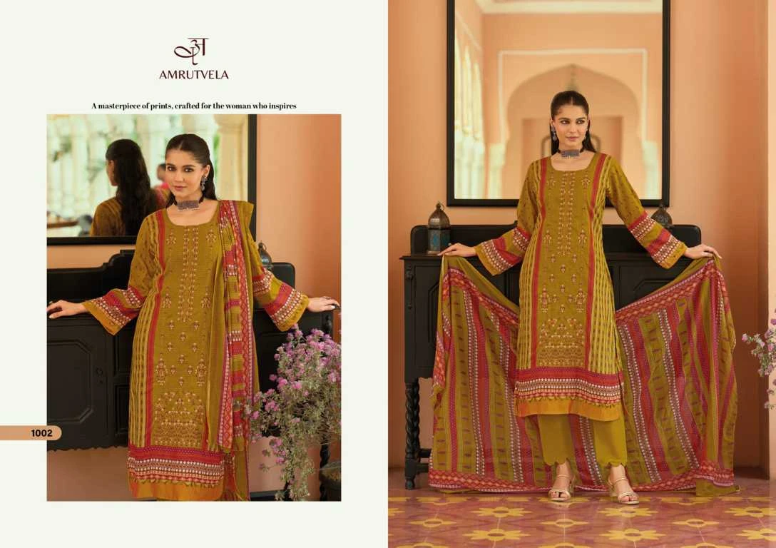 Amrutvela Abu Saeed Cotton Salwar Suit Catalog 6 Pcs