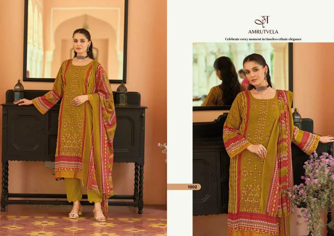 Amrutvela Abu Saeed Cotton Salwar Suit Catalog 6 Pcs