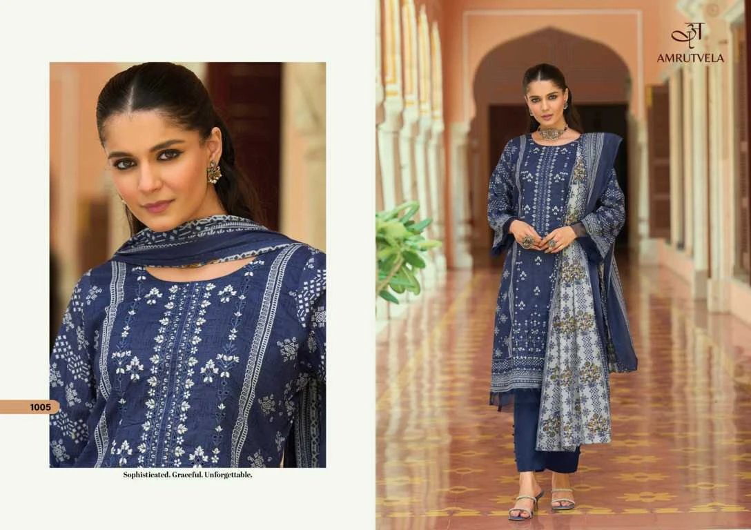 Amrutvela Abu Saeed Cotton Salwar Suit Catalog 6 Pcs