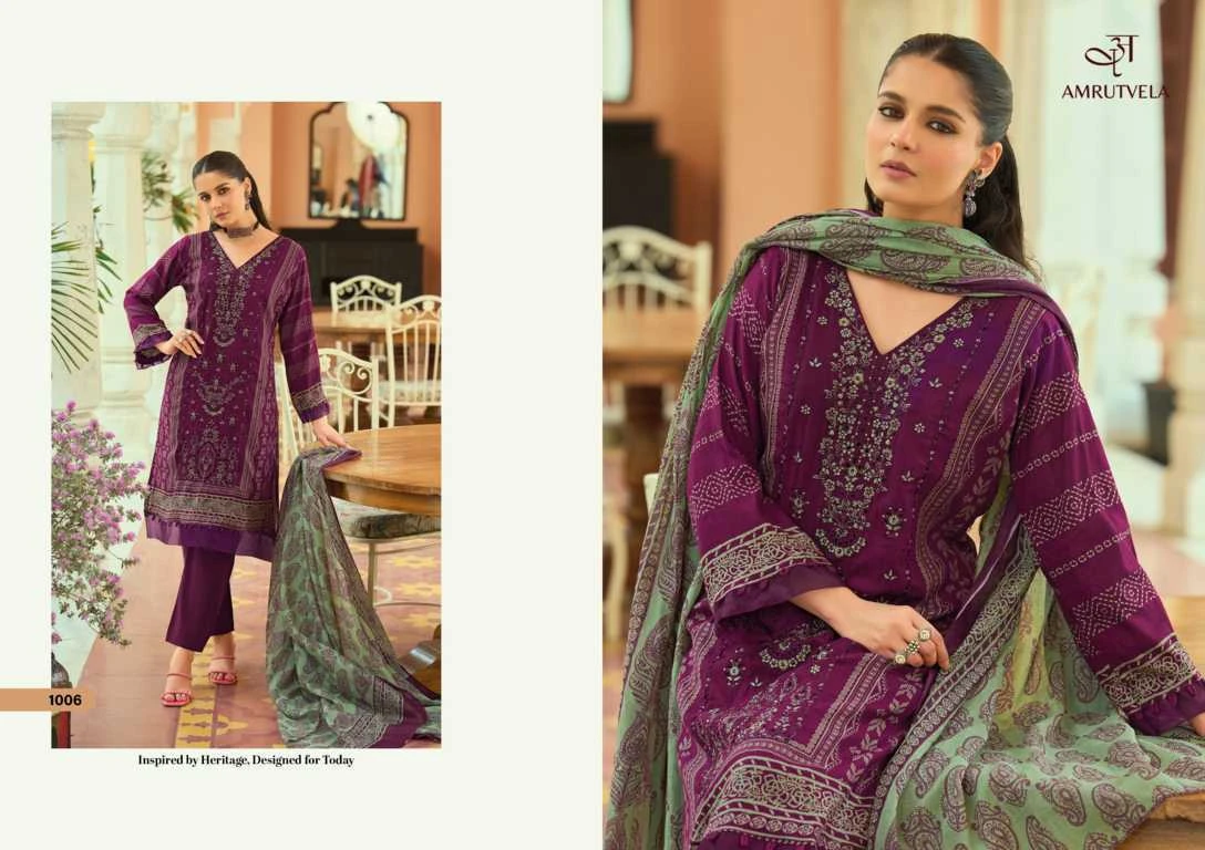 Amrutvela Abu Saeed Cotton Salwar Suit Catalog 6 Pcs
