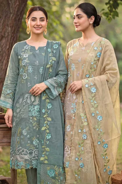 Amrutvela Jade Ombre Cotton Salwar Suit Catalog 6 Pcs