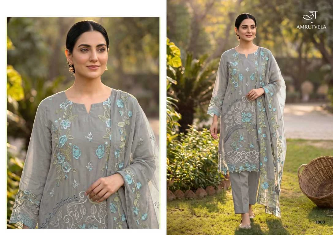 Amrutvela Jade Ombre Cotton Salwar Suit Catalog 6 Pcs