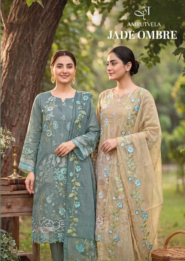 Amrutvela Jade Ombre Cotton Salwar Suit Catalog 6 Pcs