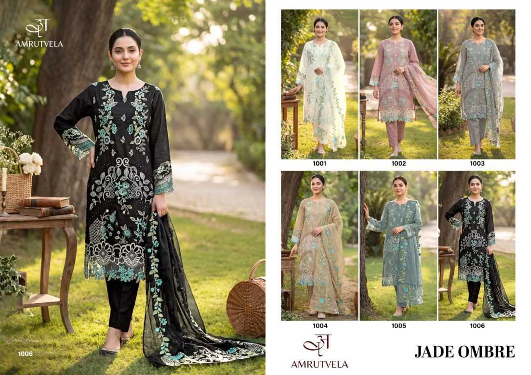 Amrutvela Jade Ombre Cotton Salwar Suit Catalog 6 Pcs