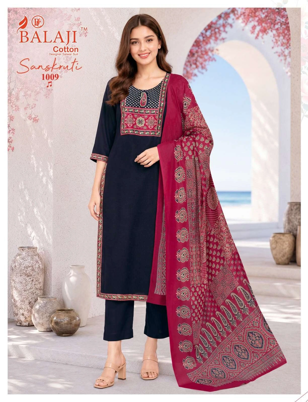 Balaji Cotton Sanskruti Vol 1 Ready Made Collection - Readymade Dress