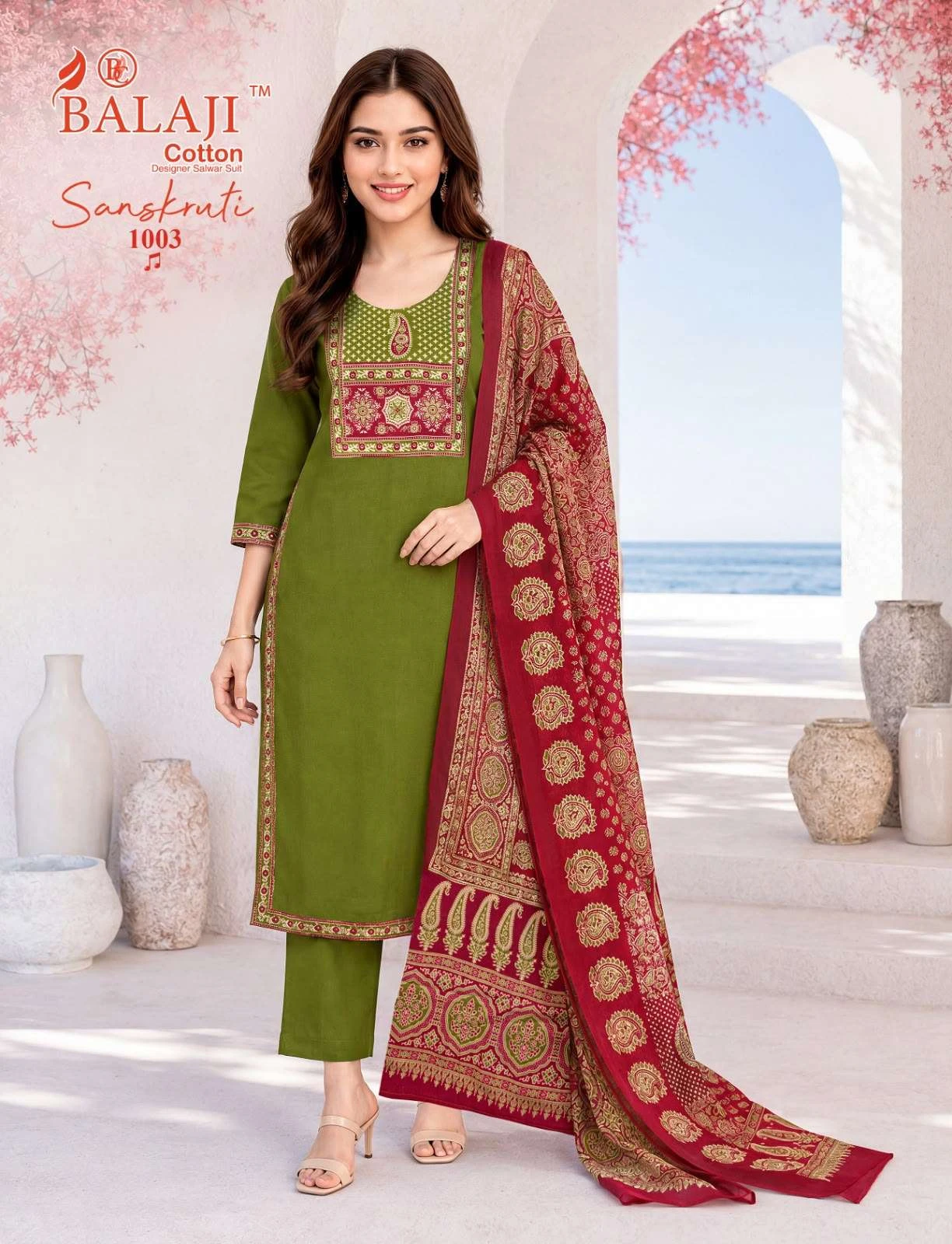 Balaji Cotton Sanskruti Vol 1 Ready Made Collection - Readymade Dress