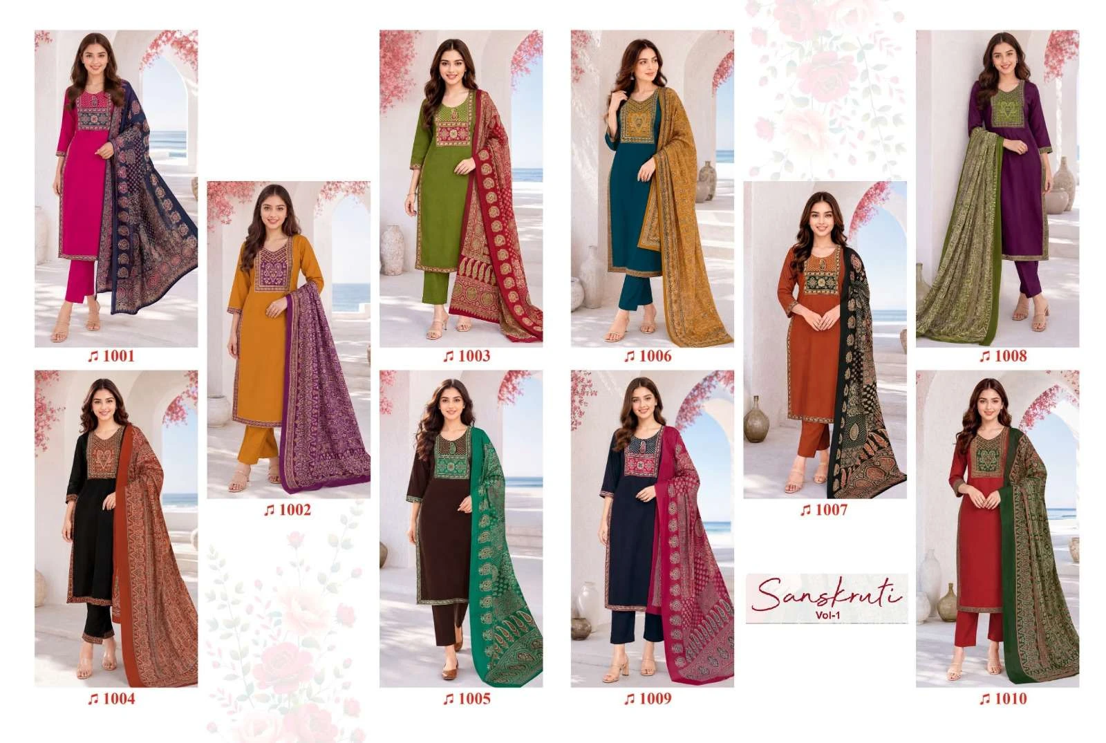 Balaji Cotton Sanskruti Vol 1 Ready Made Collection - Readymade Dress