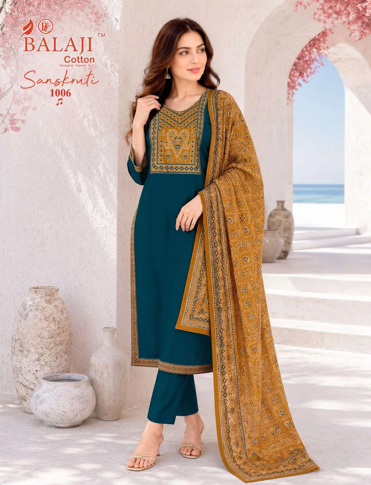 Balaji Cotton Sanskruti Vol 1 Ready Made Collection - Readymade Dress