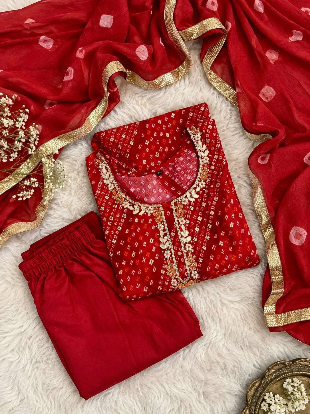 Bandhej Collection - Readymade Dress