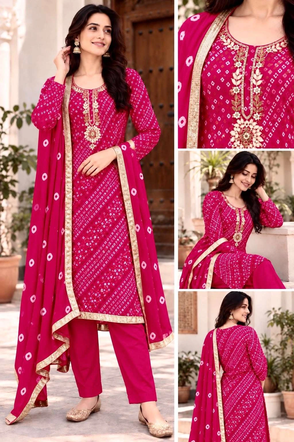 Bandhej Collection - Readymade Dress