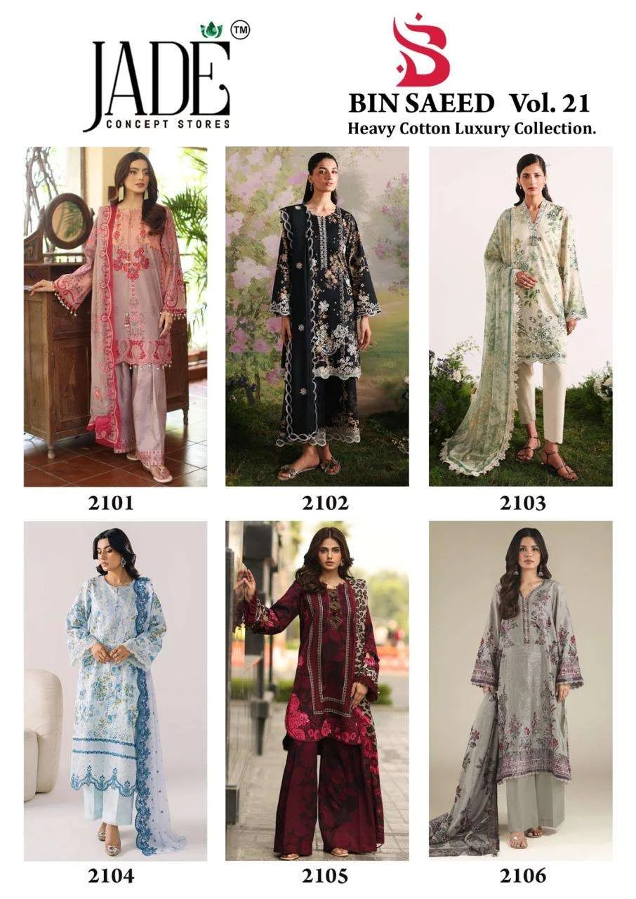 Bin Saeed Heavy Cotton Luxury Collection Vol 21