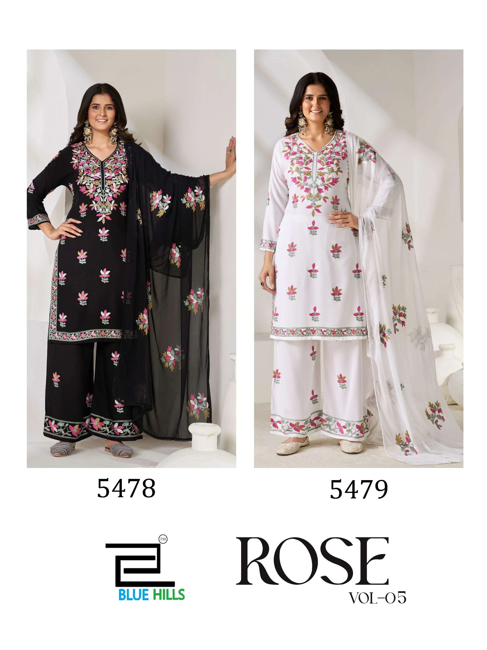 Blue Hills Rose Vol 5 - Readymade Dress