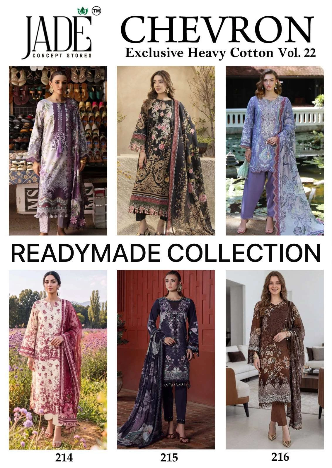 Chevron Exclusive Heavy Cotton Vol 22 Ready Made Collection - Readymade Dress