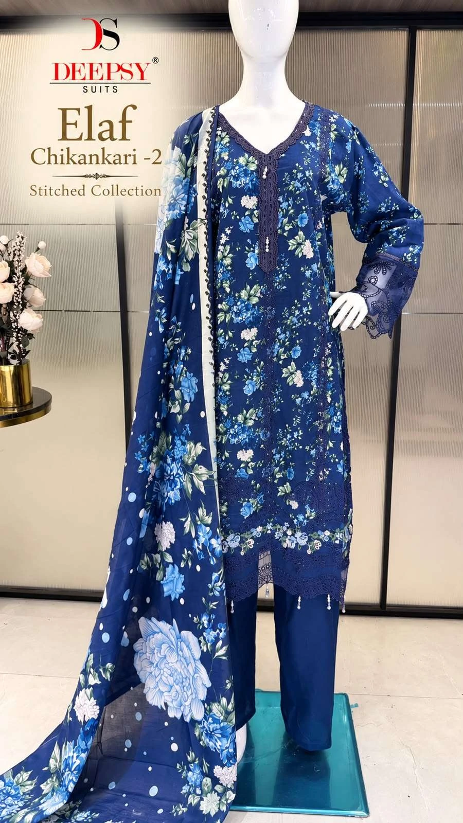 Deepsy Suits Elaf Chikankari Vol 2 Ready Made Collection - Readymade Dress