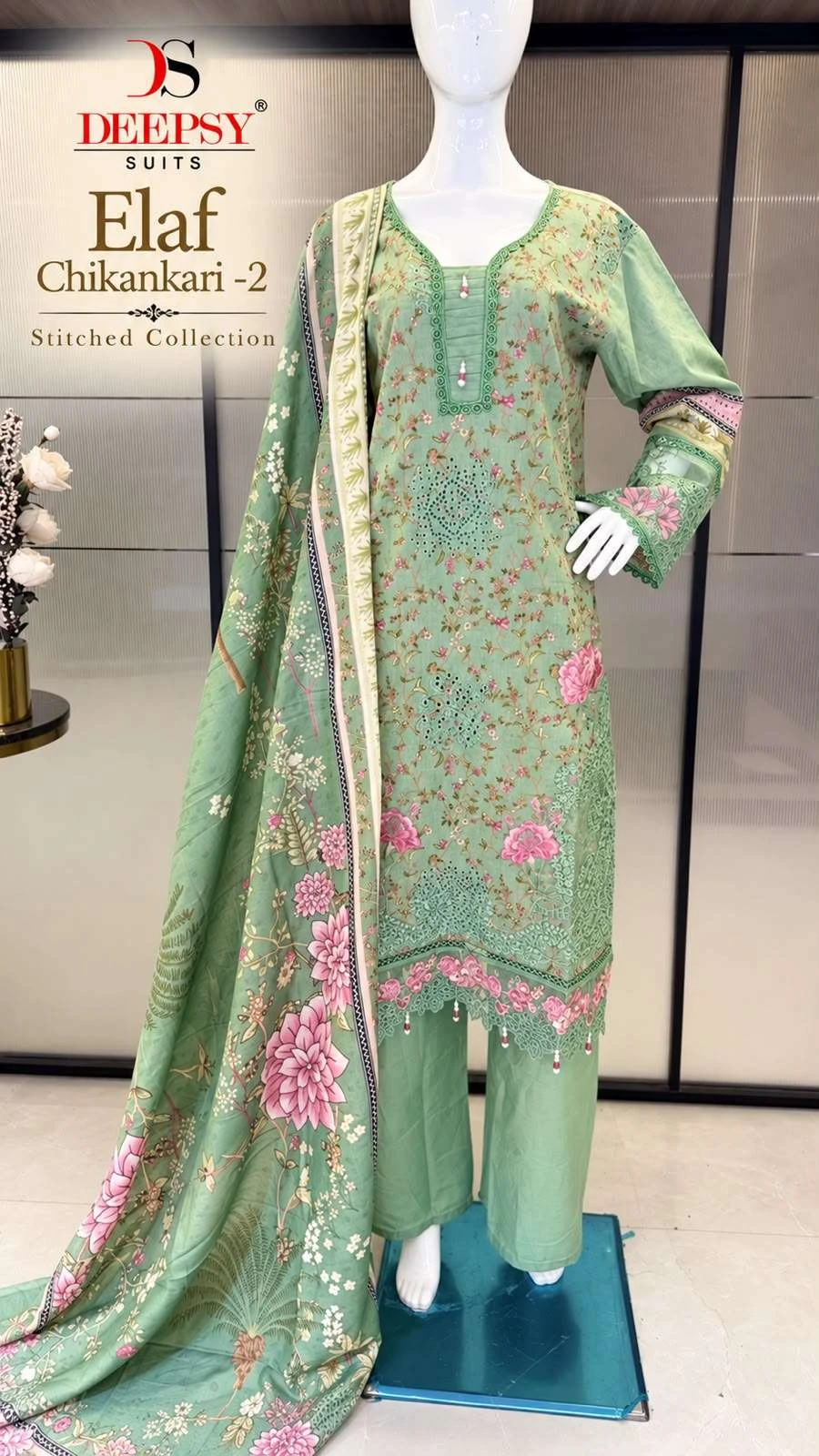 Deepsy Suits Elaf Chikankari Vol 2 Ready Made Collection - Readymade Dress
