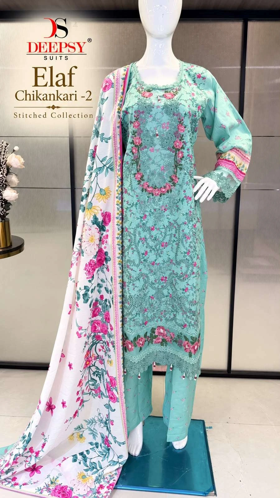Deepsy Suits Elaf Chikankari Vol 2 Ready Made Collection - Readymade Dress