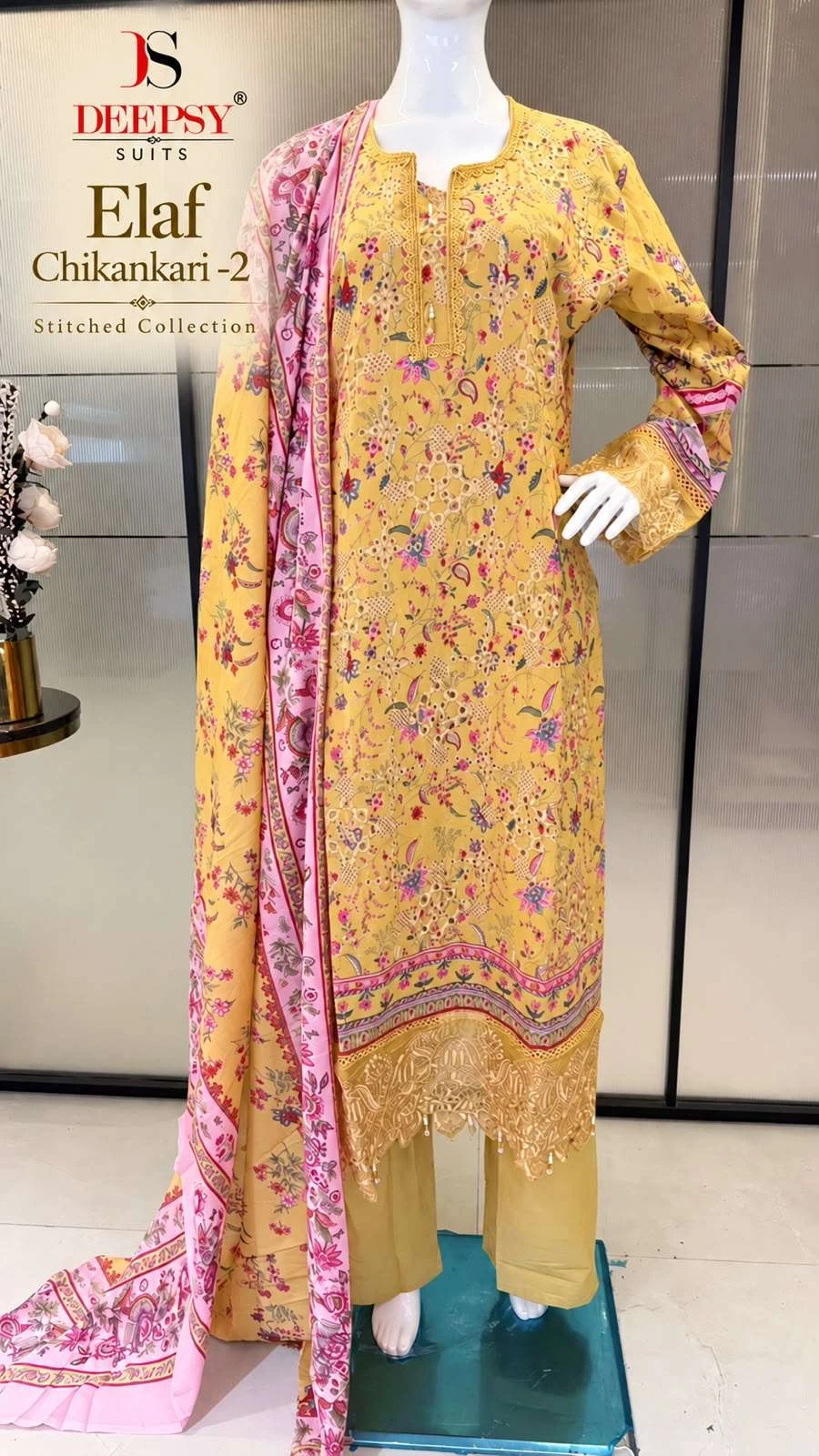Deepsy Suits Elaf Chikankari Vol 2 Ready Made Collection - Readymade Dress