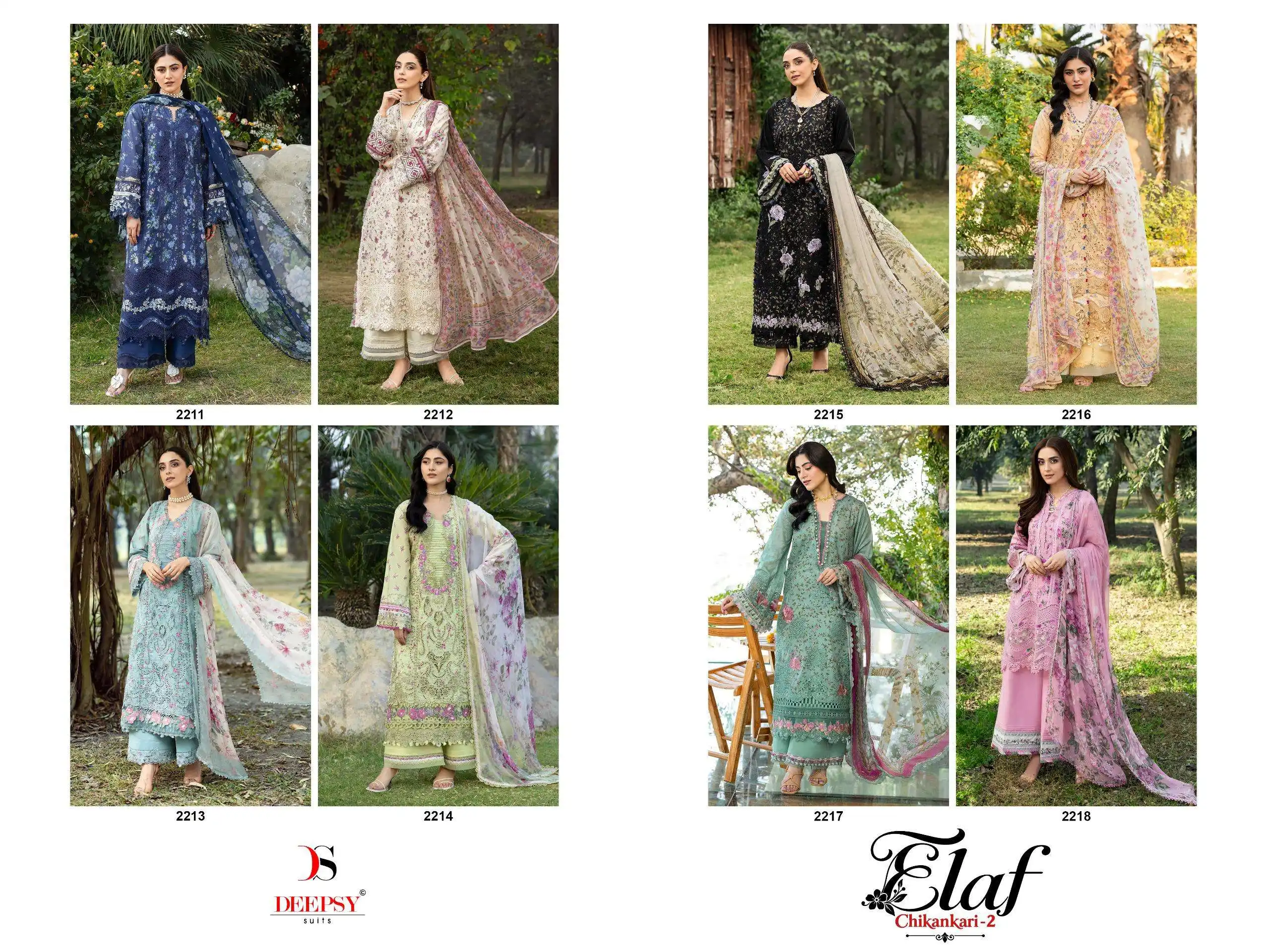 Deepsy Suits Elaf Chikankari Vol 2