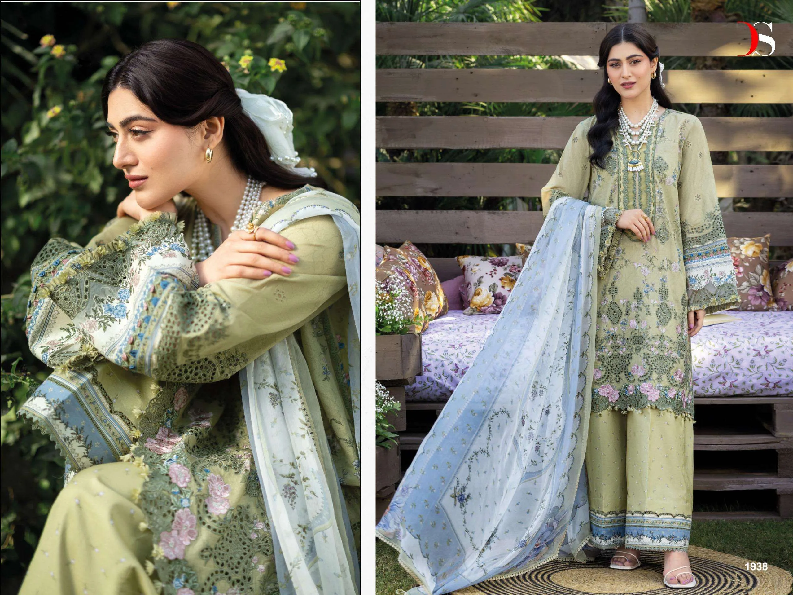 Deepsy Suits Elaf Chikankari