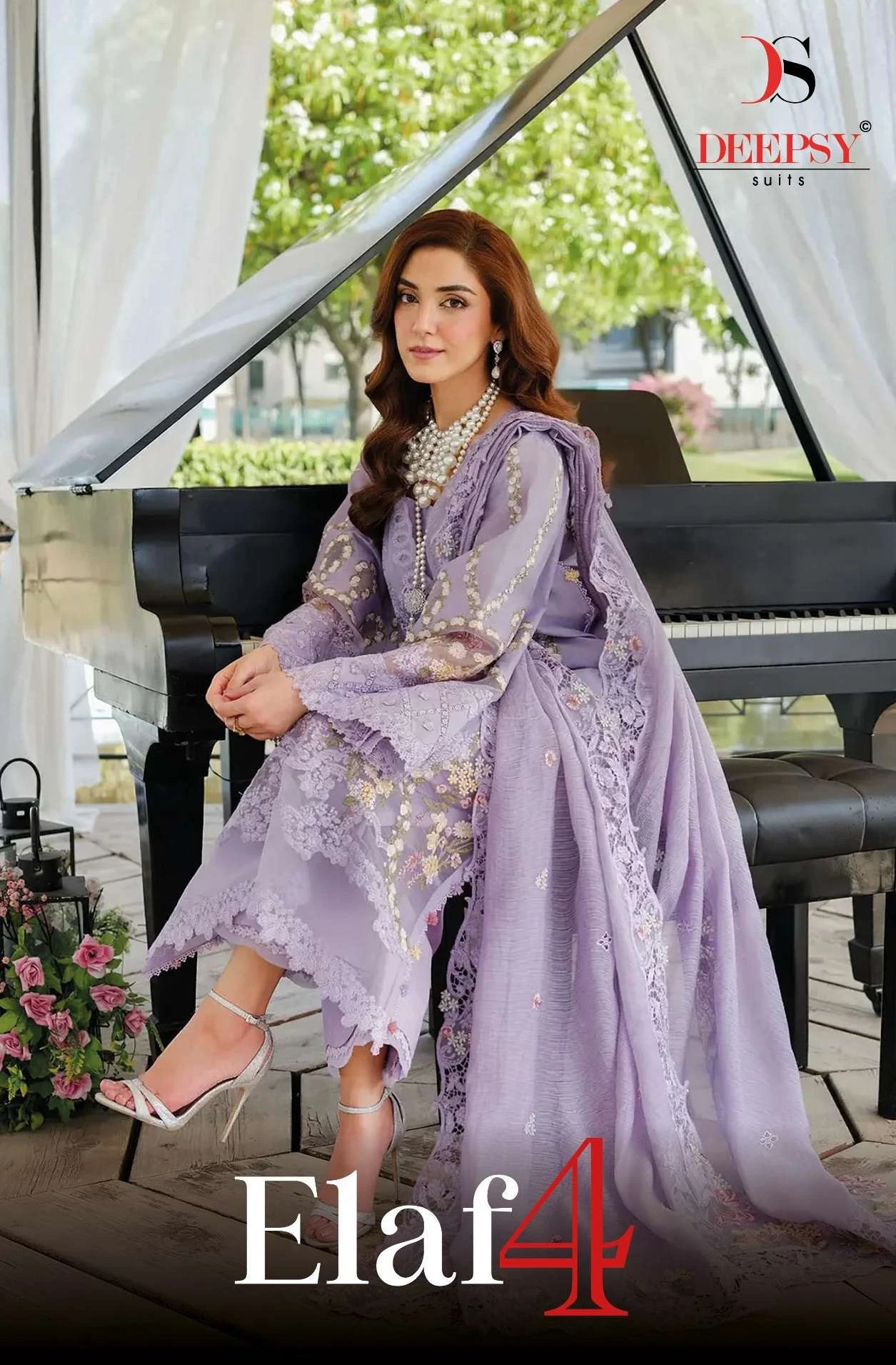Deepsy Suits Elaf Luxury Lawn 25 Vol 4