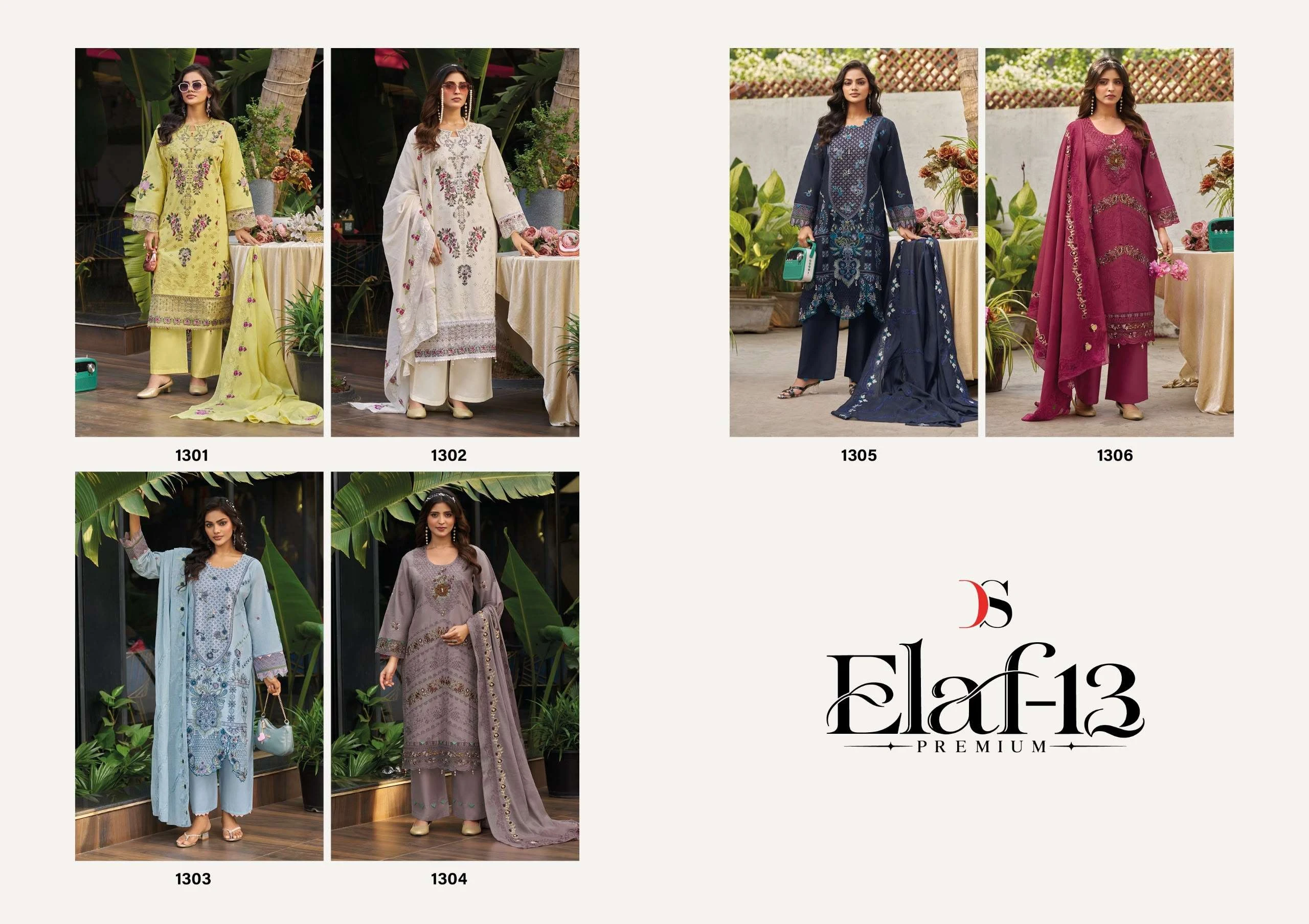 Deepsy Suits Elaf Premium Luxury Lawn Collection Vol 13