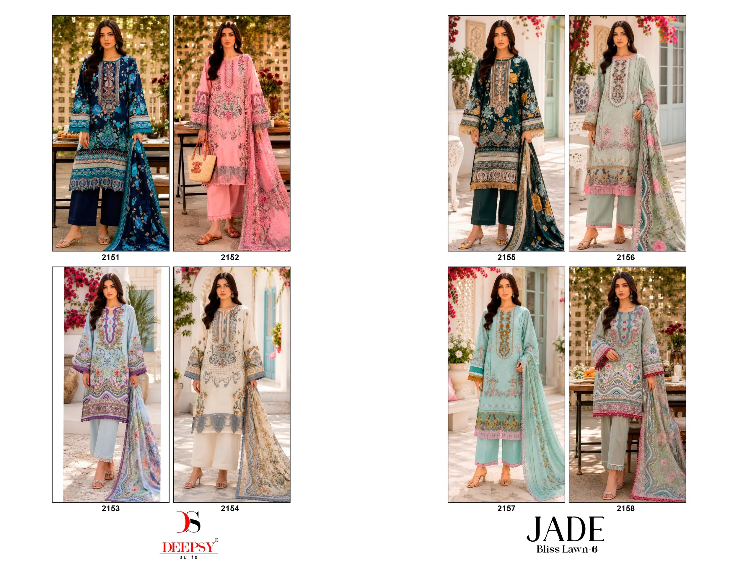 Deepsy Suits Jade Bliss Lawn 6