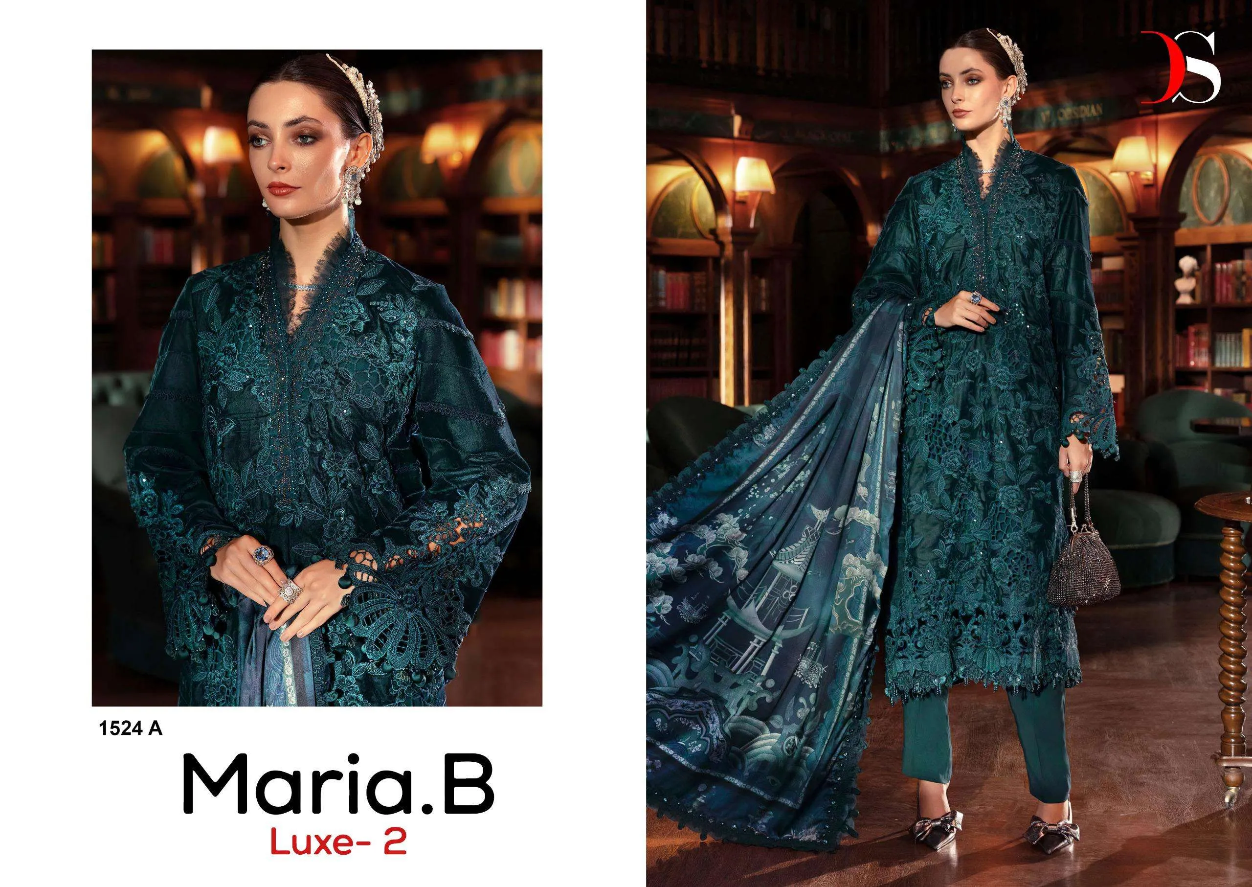 Deepsy Suits Maria B Luxe Vol 2 Hit Design 1524