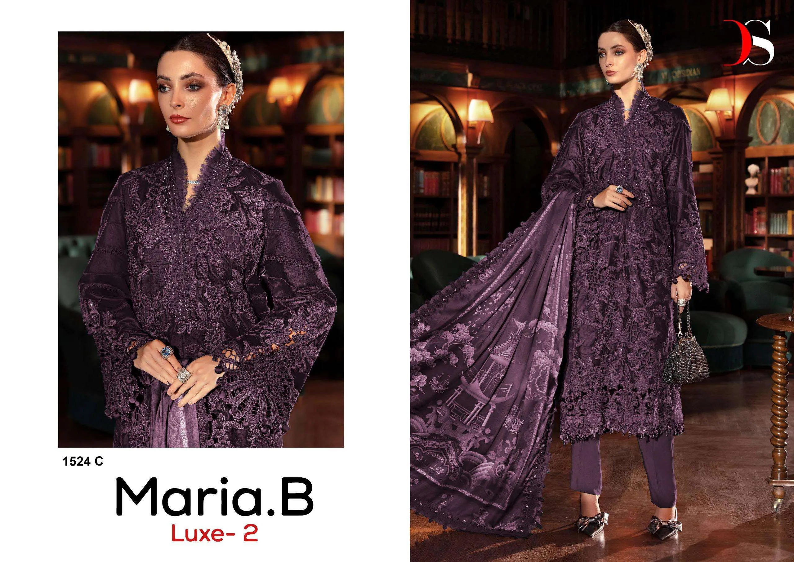 Deepsy Suits Maria B Luxe Vol 2 Hit Design 1524