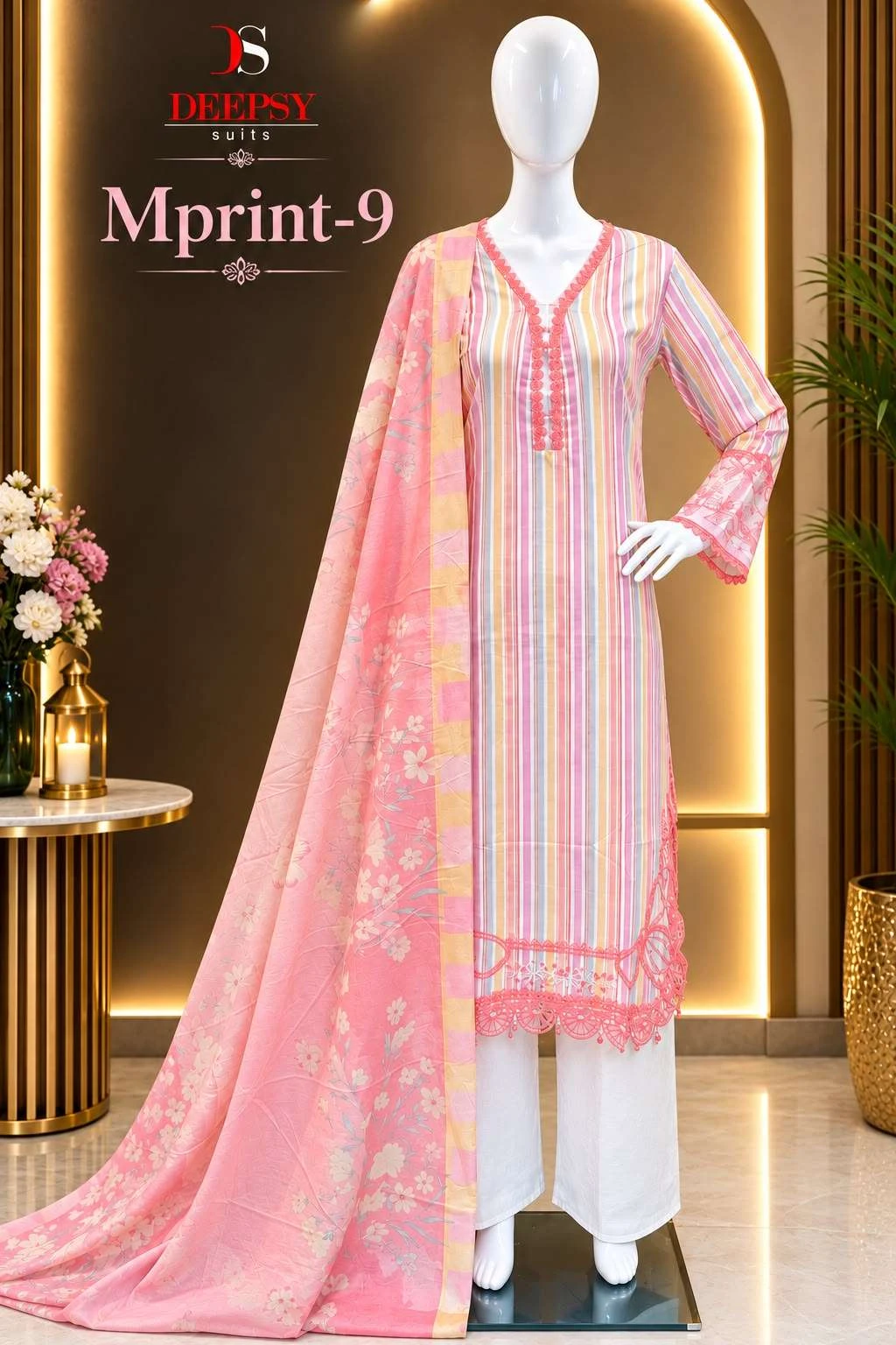 Deepsy Suits Maria B M Print Vol 9 Ready Made Collection - Readymade Dress