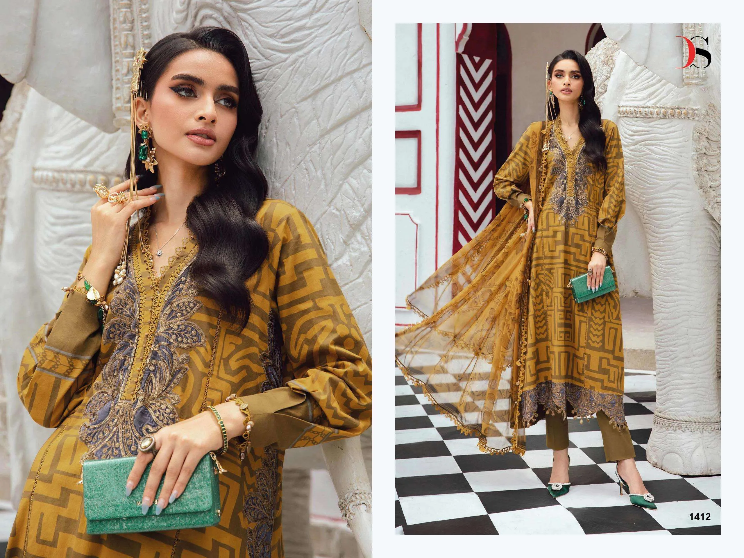 Deepsy Suits Maria B M Prints 25 Vol 5