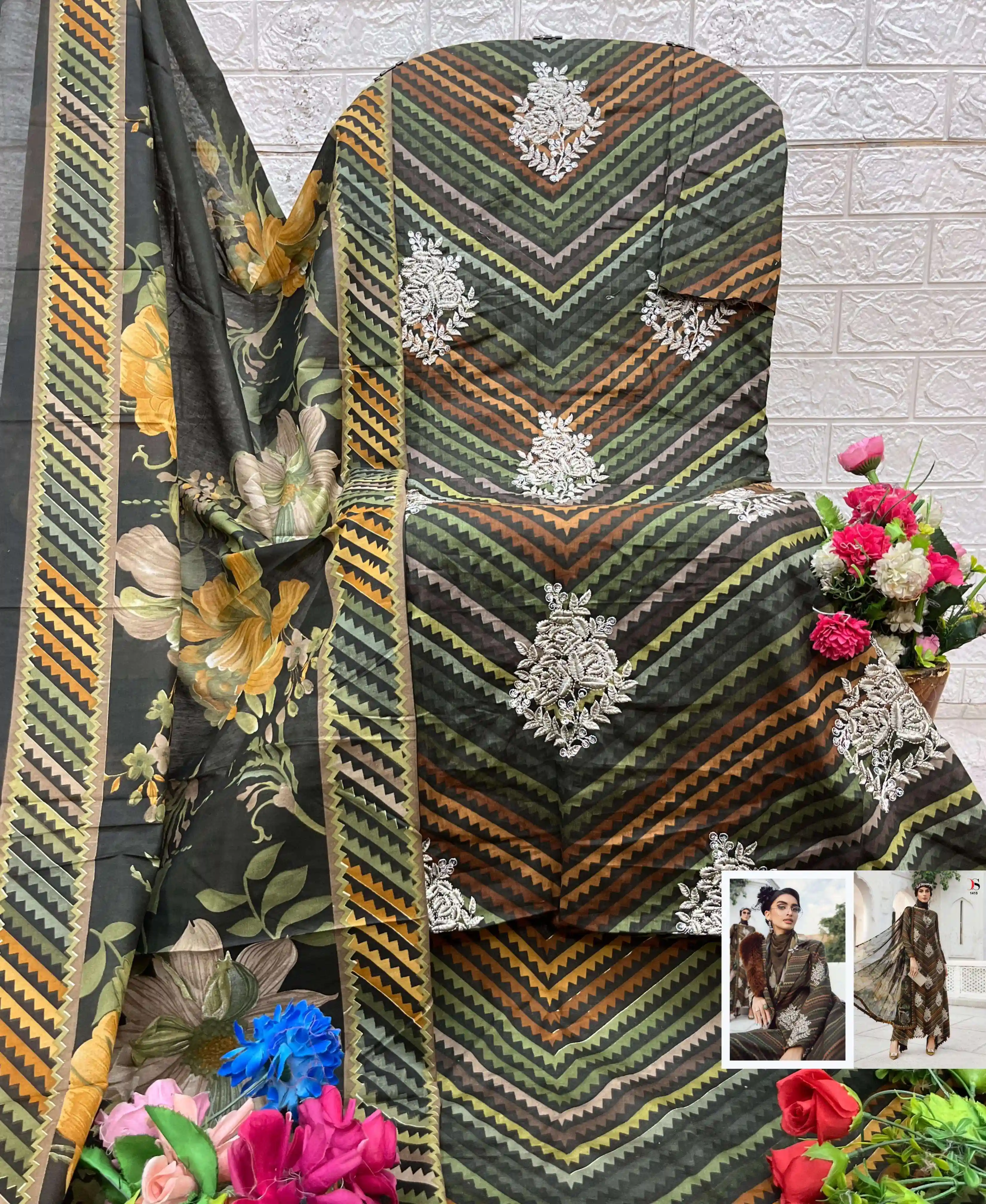 Deepsy Suits Maria B M Prints 25 Vol 5