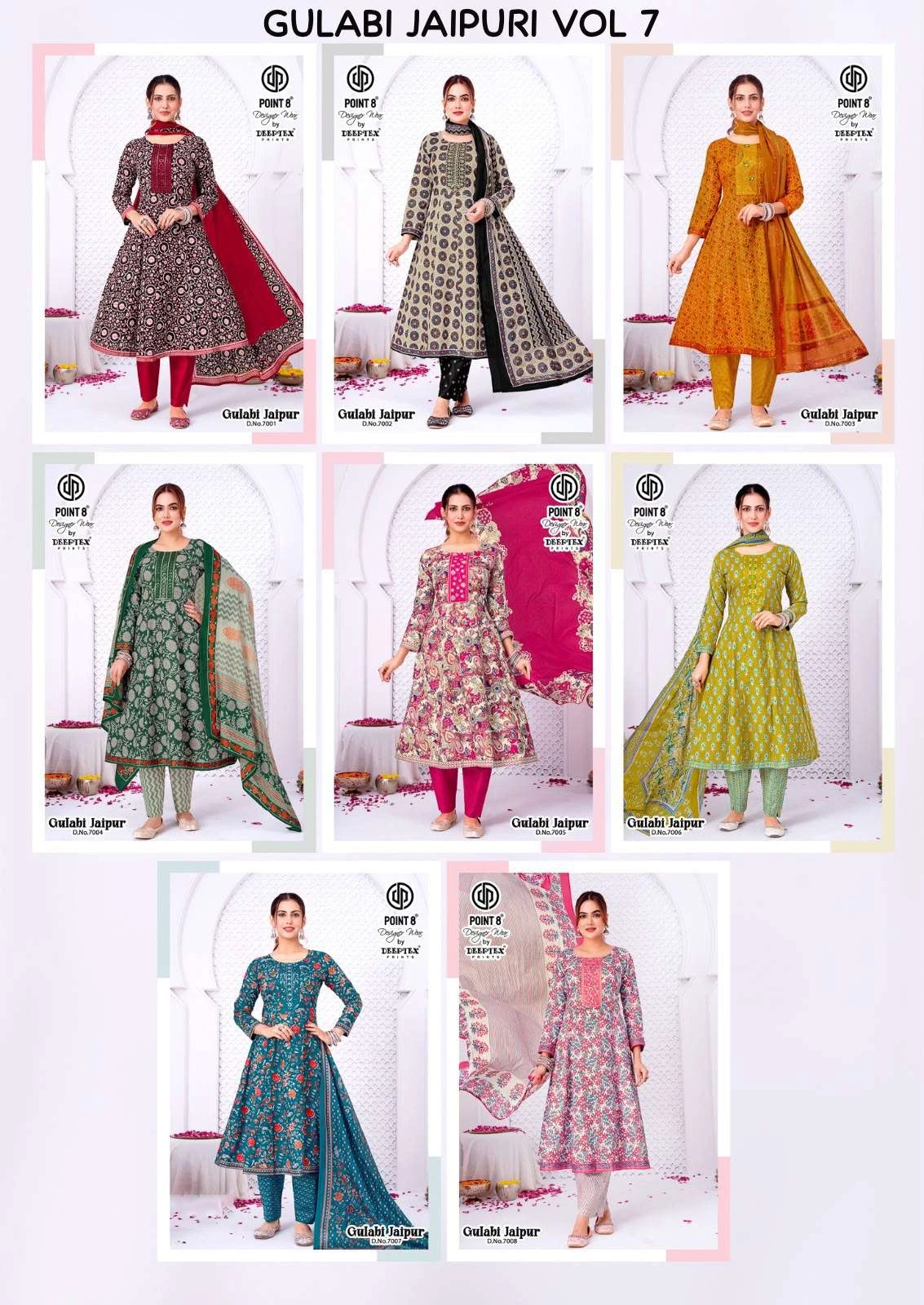 Deeptex Print Gulabi Jaipuri Vol 7 - Readymade Dress