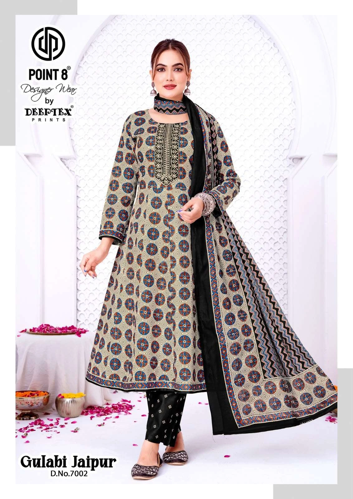Deeptex Print Gulabi Jaipuri Vol 7 - Readymade Dress