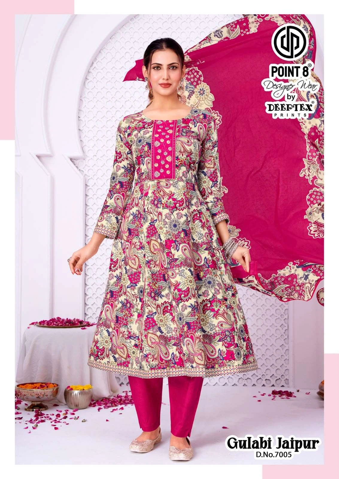Deeptex Print Gulabi Jaipuri Vol 7 - Readymade Dress