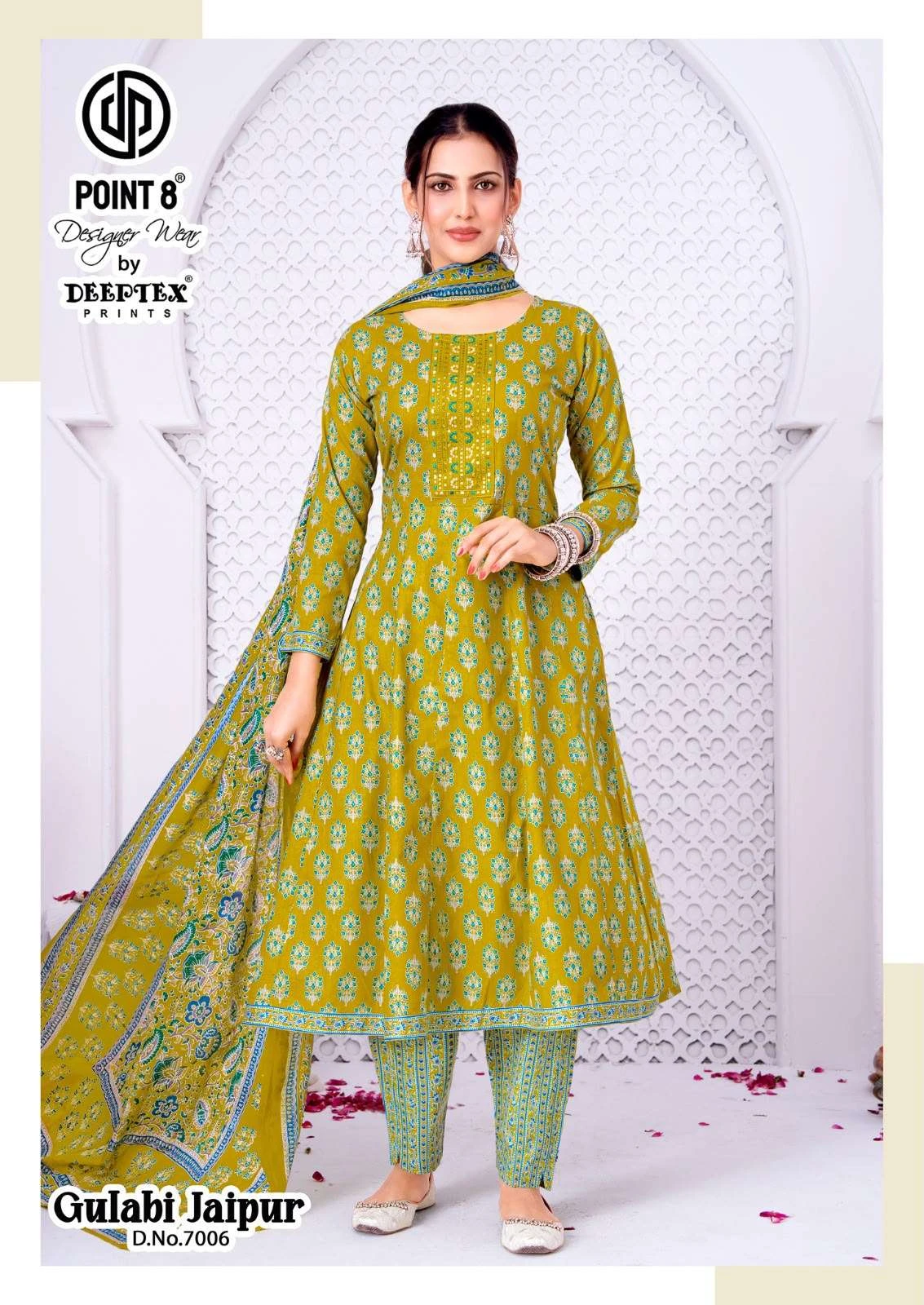 Deeptex Print Gulabi Jaipuri Vol 7 - Readymade Dress