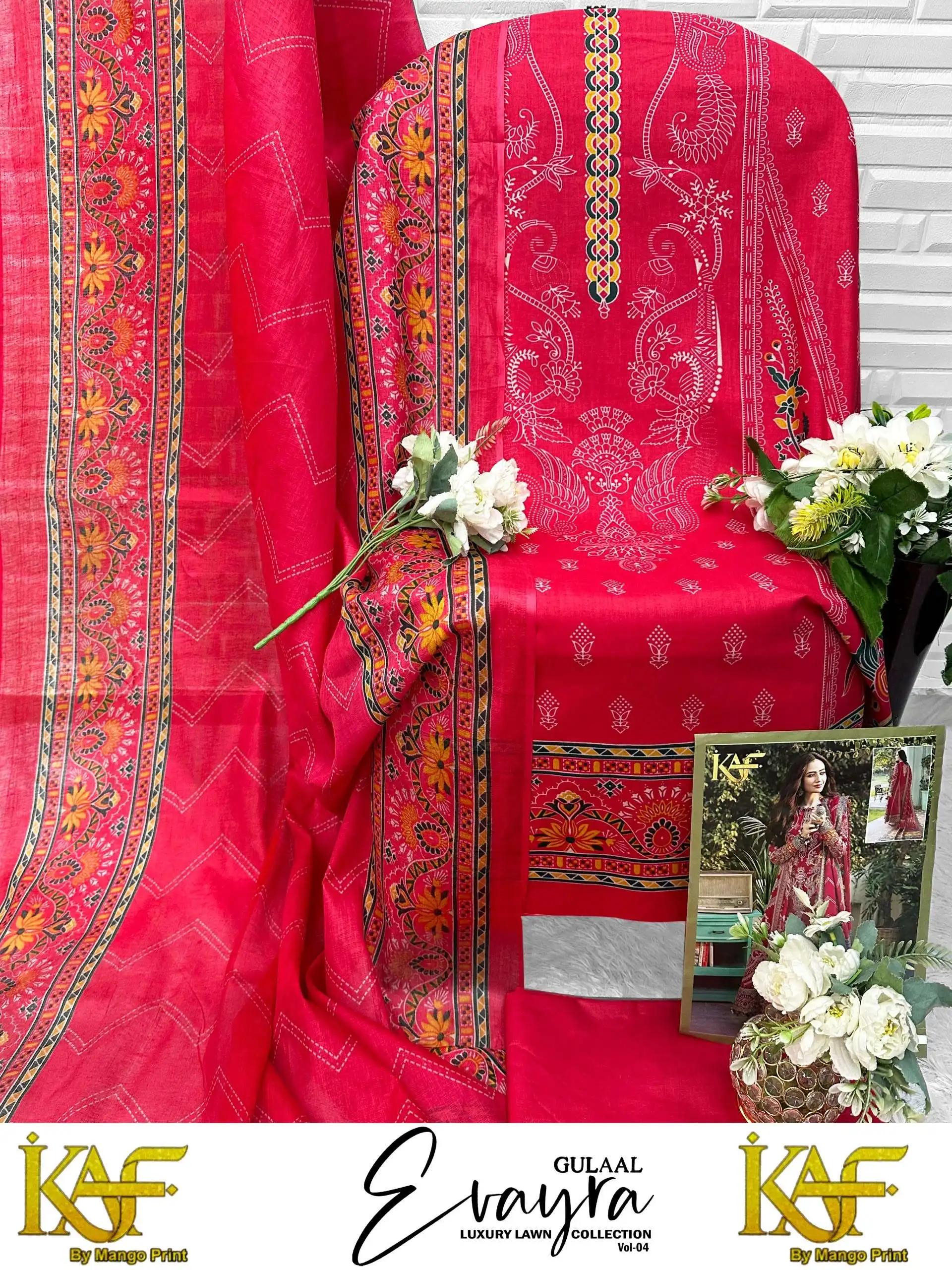 Evayra Gulaal Luxury Lawn Collection Vol 4