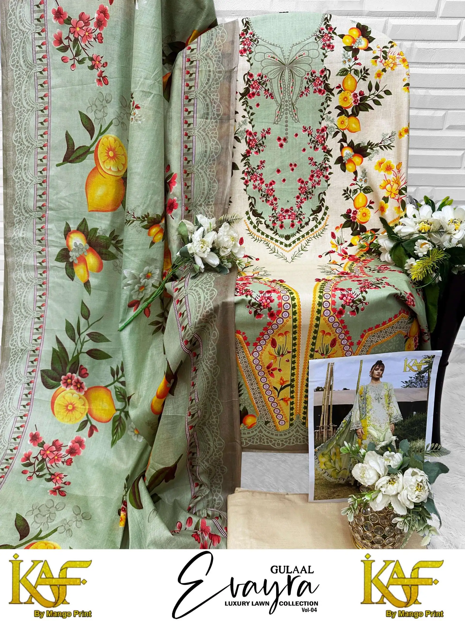 Evayra Gulaal Luxury Lawn Collection Vol 4