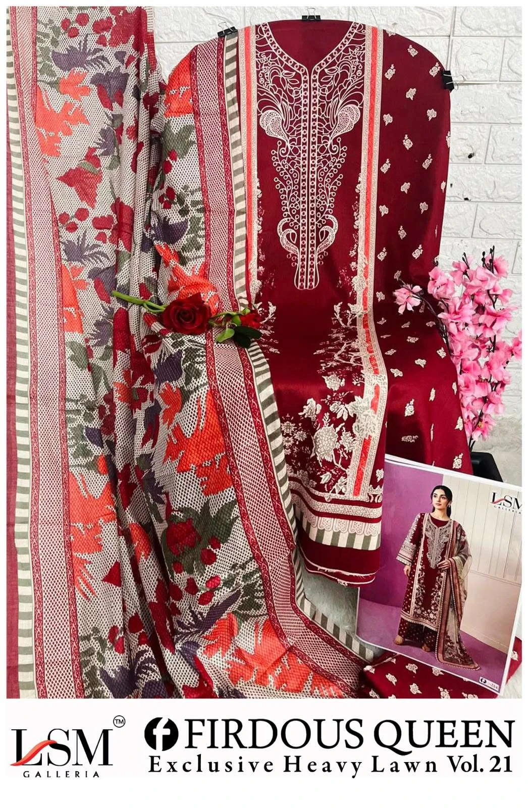 Firdous Queen Lawn Vol 21