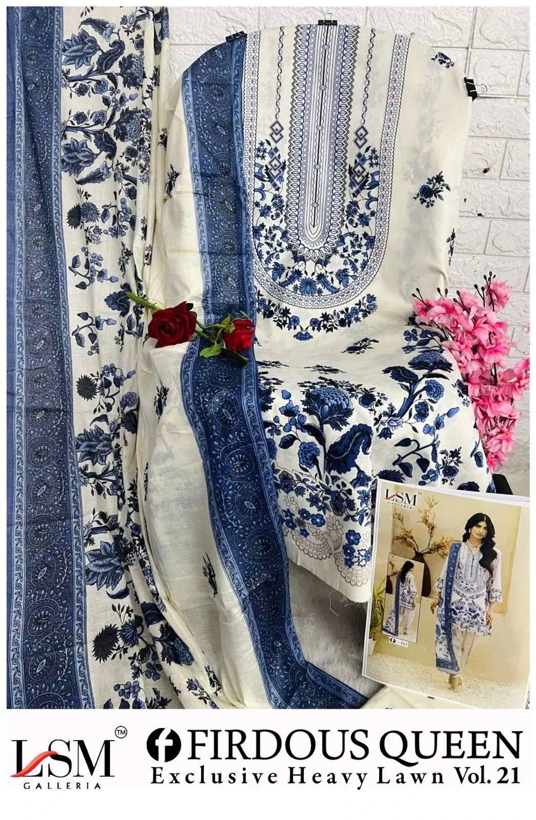 Firdous Queen Lawn Vol 21