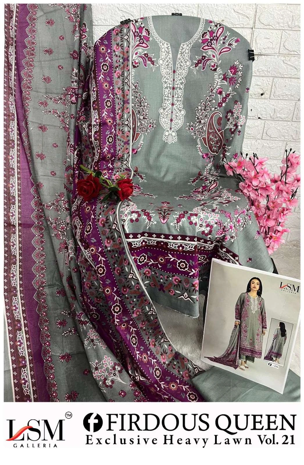Firdous Queen Lawn Vol 21