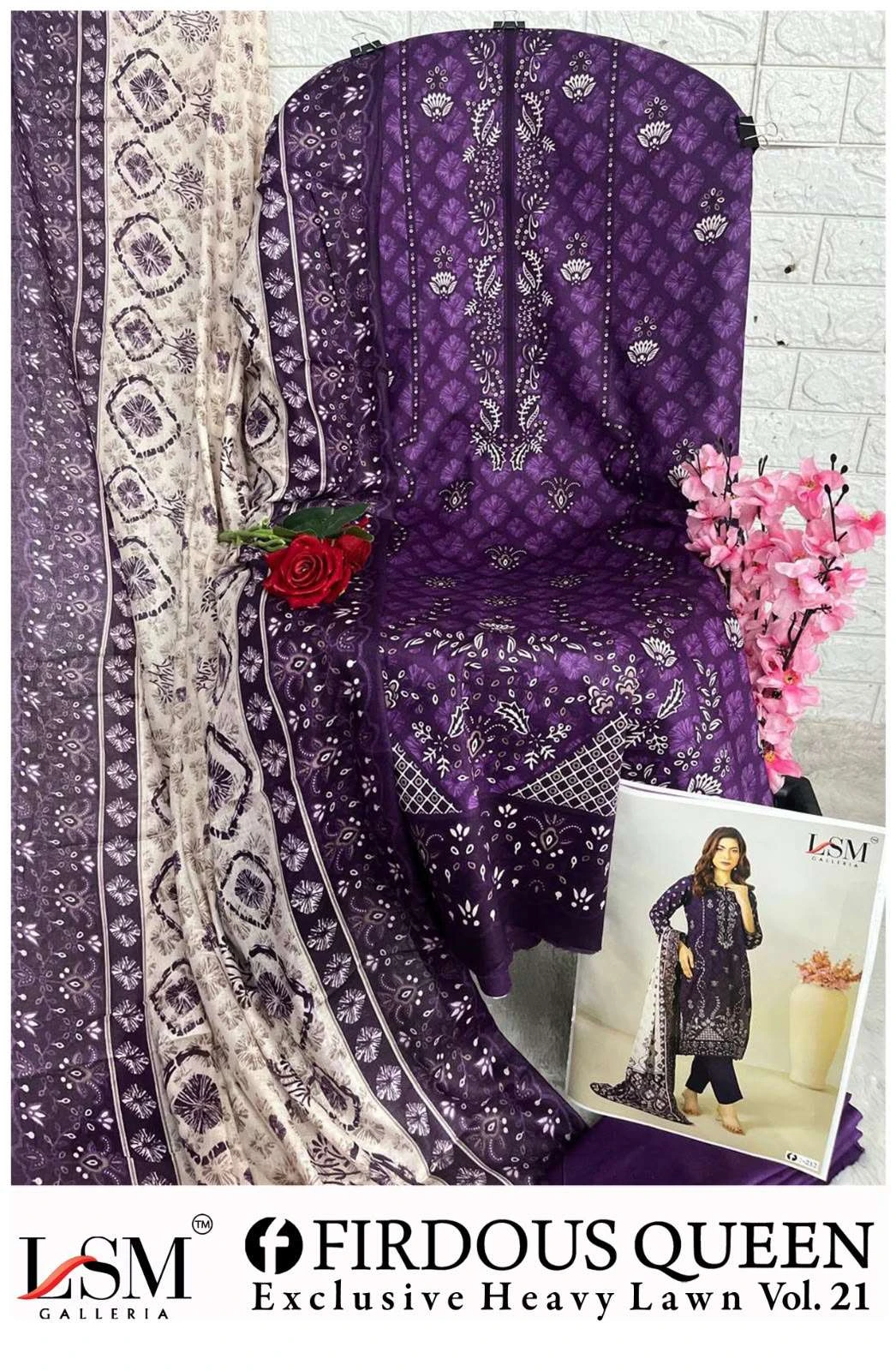 Firdous Queen Lawn Vol 21