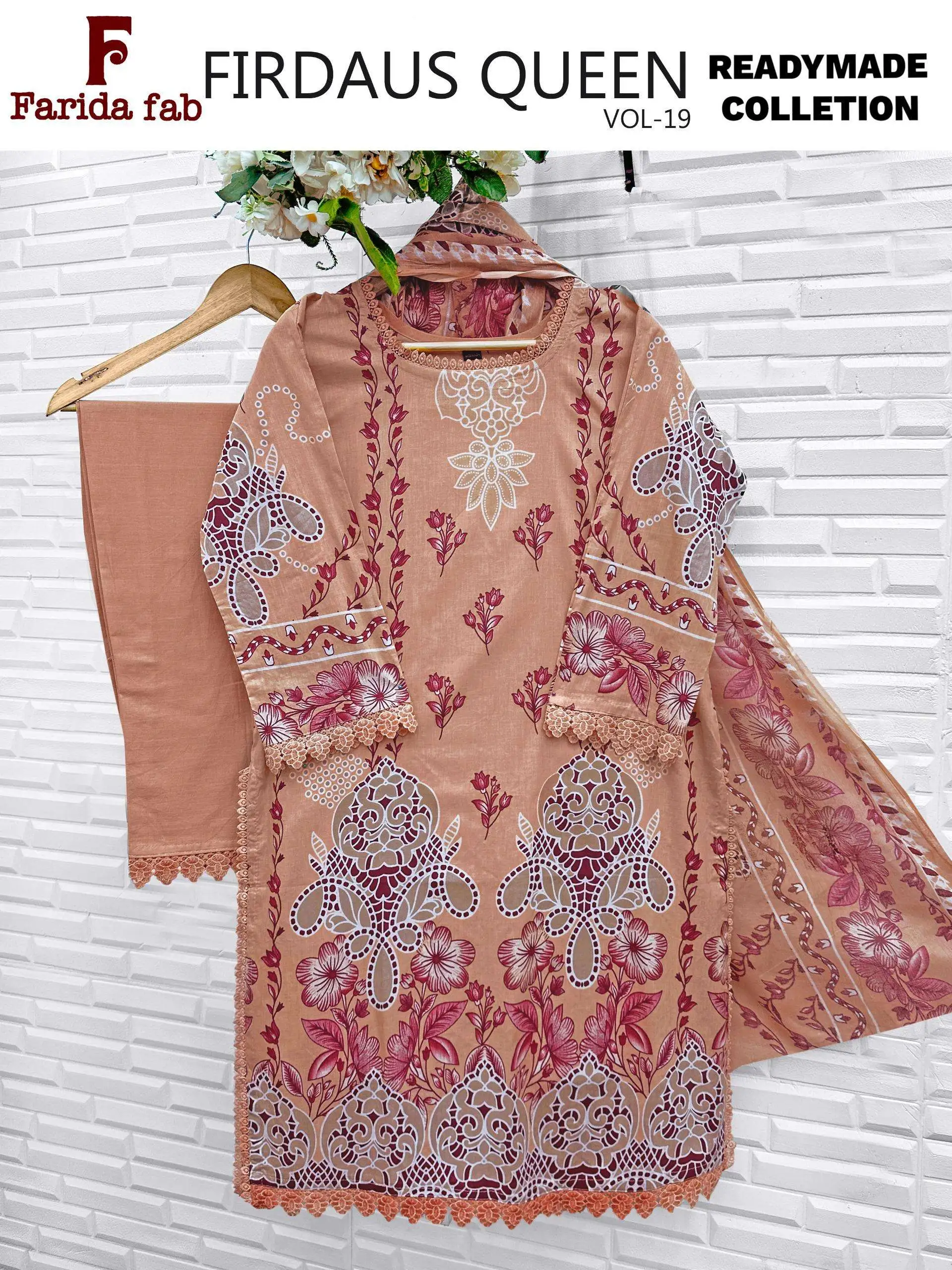 Firdous Queen Vol 19 Ready Made Collection - Readymade Dress