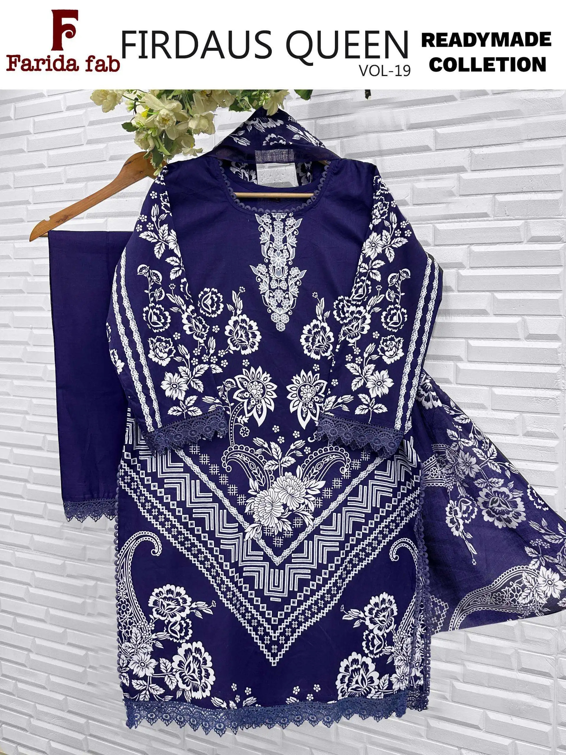 Firdous Queen Vol 19 Ready Made Collection - Readymade Dress