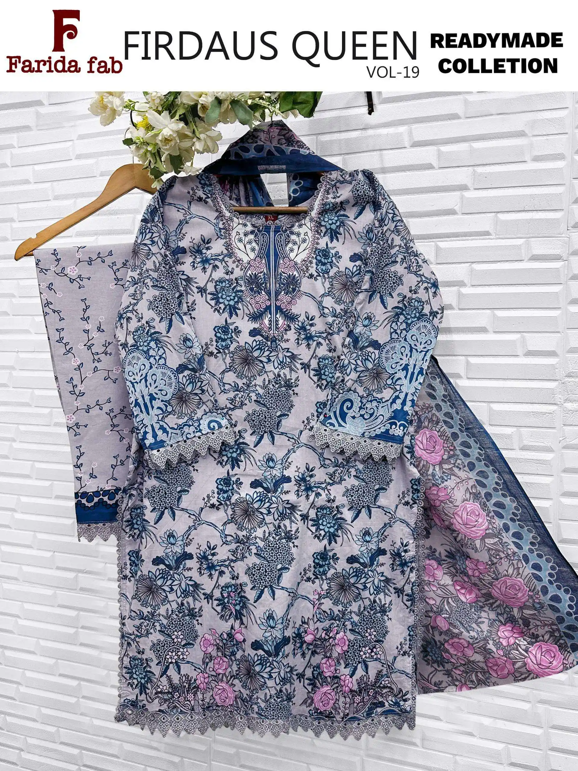 Firdous Queen Vol 19 Ready Made Collection - Readymade Dress