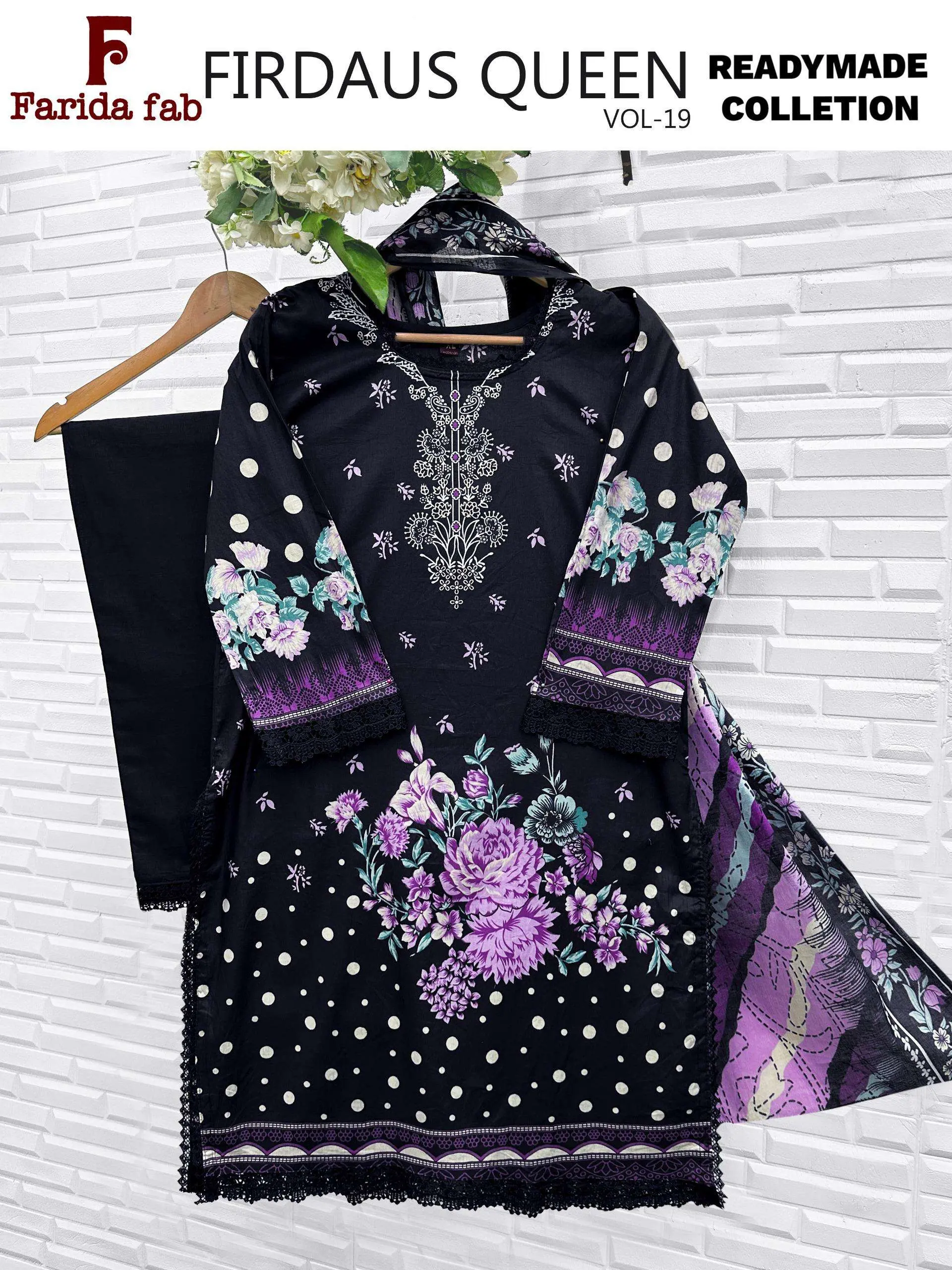 Firdous Queen Vol 19 Ready Made Collection - Readymade Dress