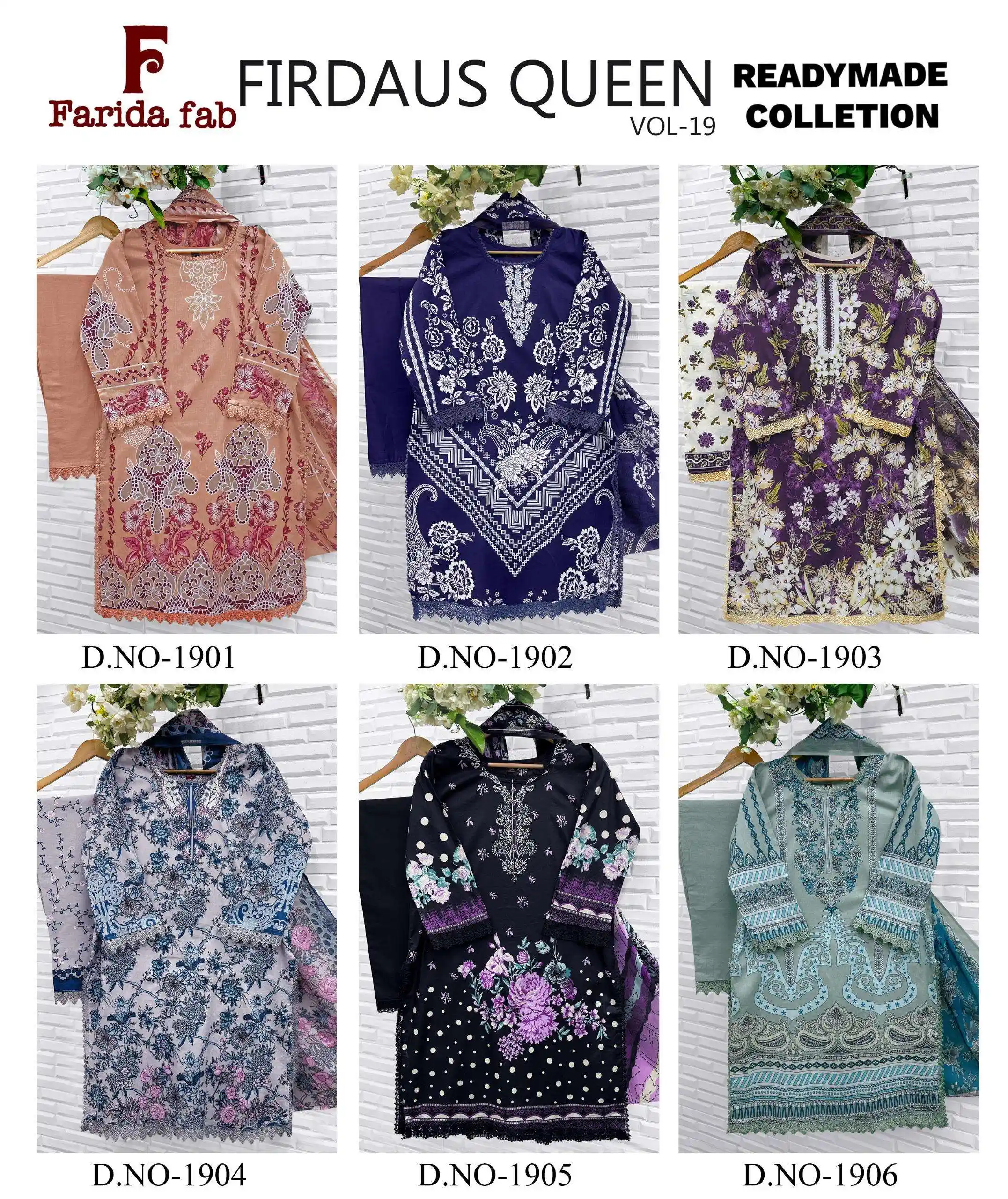 Firdous Queen Vol 19 Ready Made Collection - Readymade Dress