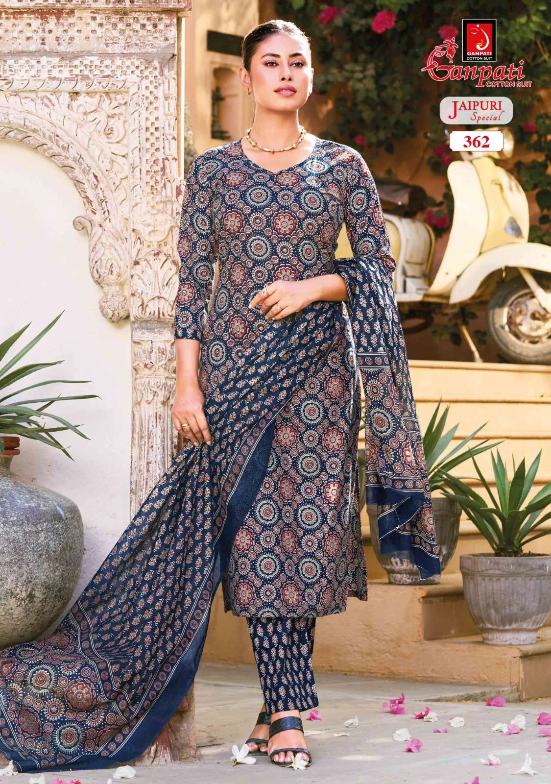 Ganpati Jaipuri Vol 18 - Readymade Dress