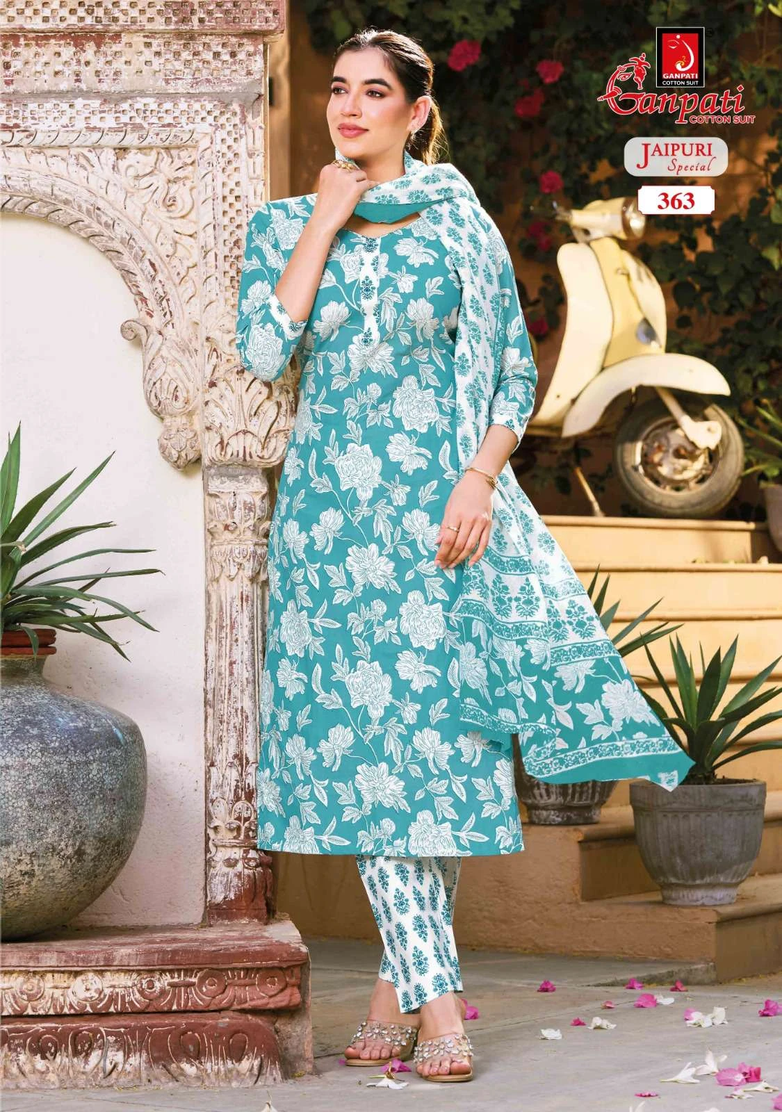 Ganpati Jaipuri Vol 18 - Readymade Dress