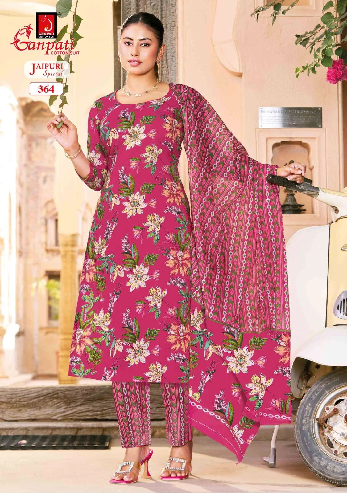 Ganpati Jaipuri Vol 18 - Readymade Dress