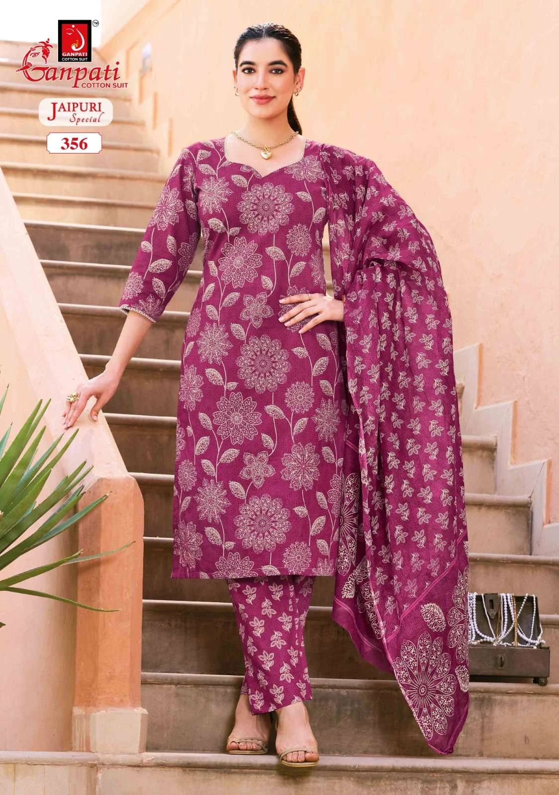 Ganpati Jaipuri Vol 18 - Readymade Dress